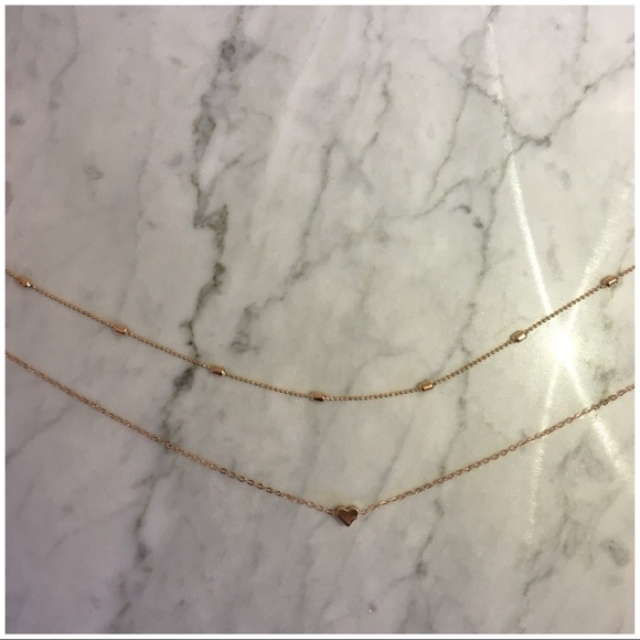 Boho Heart Necklace Bundle - Gold - Picture 3 of 4